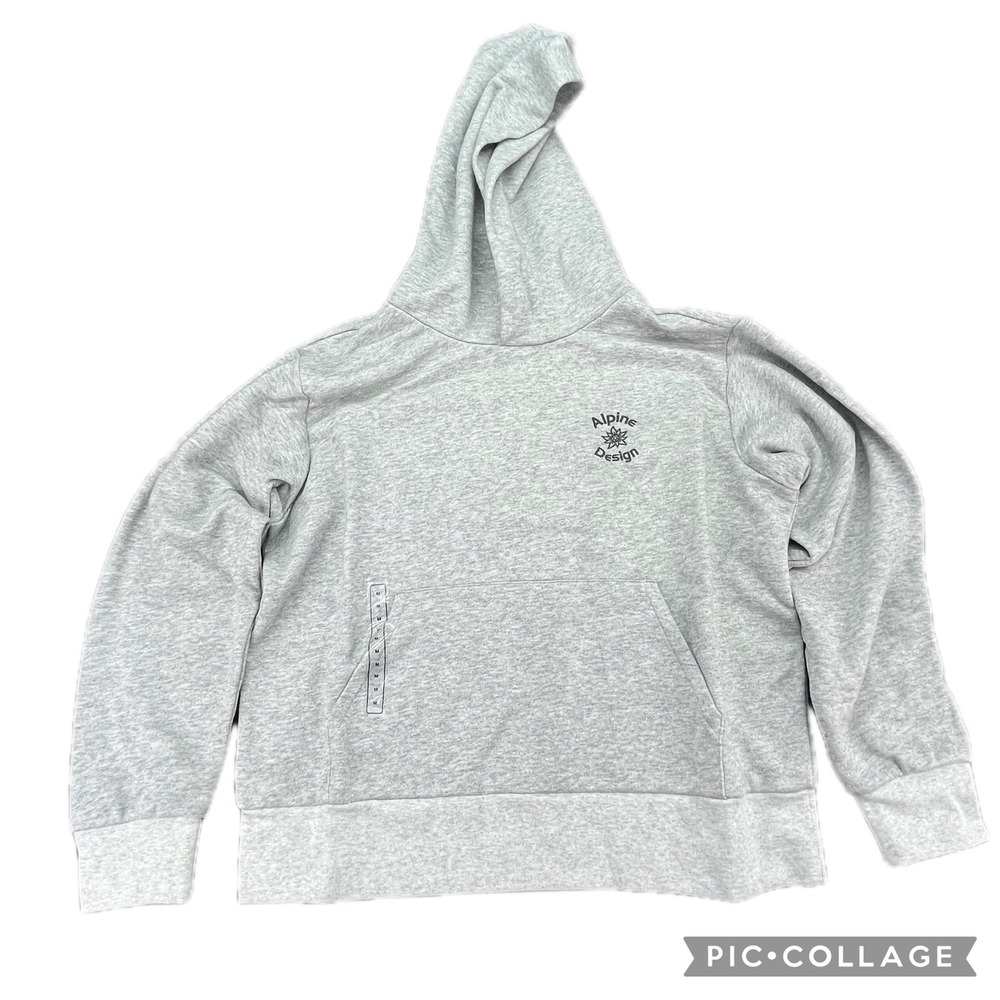 Alpine Design Womens Hike Hoodie Medium Gray‎ Heather Active Pullover
